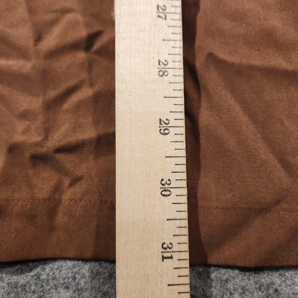 Tulliano Shirt Mens Medium Brown 100%‎ Silk Long Sleeve Button Front Dress